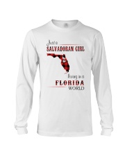 SALVADORAN GIRL LIVING IN FLORIDA WORLD Long Sleeve Tee thumbnail
