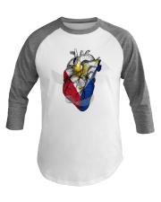 Philippines Map Heart Baseball Tee tile