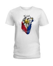 Philippines Map Heart Ladies T-Shirt tile