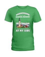 Massachusetts Left Me Beautiful Memories Ladies T-Shirt tile