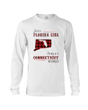 FLORIDA GIRL LIVING IN CONNECTICUT WORLD Long Sleeve Tee tile