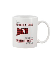 FLORIDA GIRL LIVING IN CONNECTICUT WORLD Mug tile