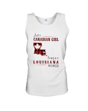CANADIAN GIRL LIVING IN LOUISIANA WORLD Unisex Tank thumbnail