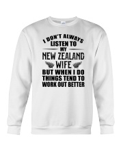 LISTEN TO MY NEW ZEALAND WIFE Crewneck Sweatshirt thumbnail