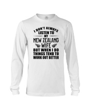 LISTEN TO MY NEW ZEALAND WIFE Long Sleeve Tee thumbnail