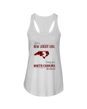 JERSEY GIRL LIVING IN NORTH CAROLINA WORLD Ladies Flowy Tank thumbnail