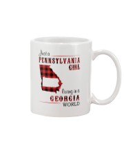 PENNSYLVANIA GIRL LIVING IN GEORGIA WORLD Mug tile