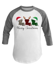 Louisiana Merry Christmas Baseball Tee tile