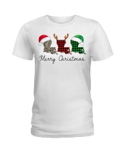 Louisiana Merry Christmas Ladies T-Shirt tile