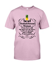 SASKATCHEWAN WOMAN A MOUTH I CAN'T CONTROL Classic T-Shirt thumbnail