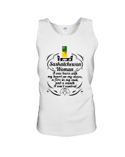 SASKATCHEWAN WOMAN A MOUTH I CAN'T CONTROL Unisex Tank thumbnail