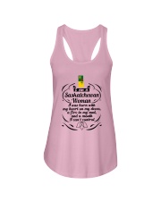 SASKATCHEWAN WOMAN A MOUTH I CAN'T CONTROL Ladies Flowy Tank thumbnail