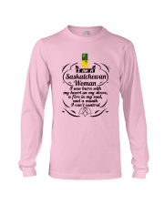 SASKATCHEWAN WOMAN A MOUTH I CAN'T CONTROL Long Sleeve Tee thumbnail