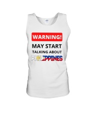 Talking About Philippines Unisex Tank tile