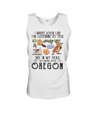 I'm Thinking About Oregon Unisex Tank tile