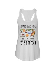 I'm Thinking About Oregon Ladies Flowy Tank tile