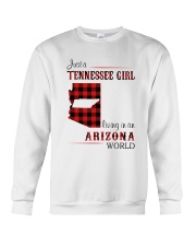 TENNESSEE GIRL LIVING IN ARIZONA WORLD Crewneck Sweatshirt thumbnail