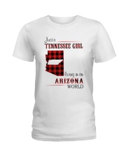 TENNESSEE GIRL LIVING IN ARIZONA WORLD Ladies T-Shirt thumbnail