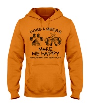 DOGS AND BEER MAKE ME HAPPY Hooded Sweatshirt thumbnail