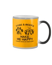 DOGS AND BEER MAKE ME HAPPY Color Changing Mug thumbnail