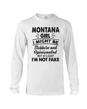 Montana Girl At Least I'm Not Fake Long Sleeve Tee tile