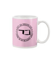 OREGON GIRL LIVING IN OKLAHOMA WORLD Mug tile