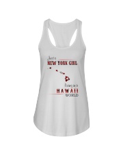 NEW YORK GIRL LIVING IN HAWAII WORLD Ladies Flowy Tank thumbnail