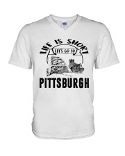 Let's Go To Pittsburgh V-Neck T-Shirt tile