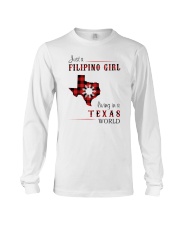 FILIPINO GIRL LIVING IN TEXAS WORLD Long Sleeve Tee tile