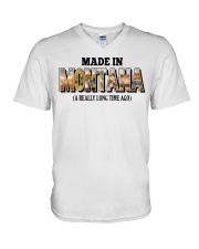 Made In Montana A Really Long Time Ago V-Neck T-Shirt tile