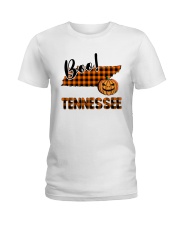 Tennessee Map Boo Ladies T-Shirt tile