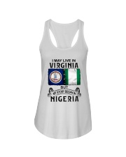 LIVE IN VIRGINIA BEGAN IN NIGERIA Ladies Flowy Tank thumbnail