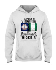 LIVE IN VIRGINIA BEGAN IN NIGERIA Hooded Sweatshirt thumbnail