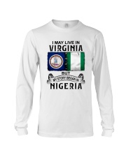 LIVE IN VIRGINIA BEGAN IN NIGERIA Long Sleeve Tee thumbnail