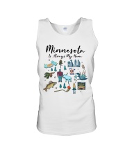 Minnesota Is Always Home Symbols Unisex Tank tile