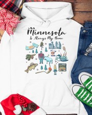 Minnesota Is Always Home Symbols Hooded Sweatshirt custom-hoodie-sweatshirt-lifestyle-front-231