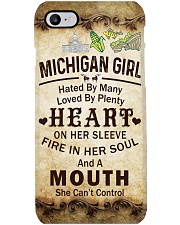 MICHIGAN GIRL A MOUTH SHE CAN'T CONTROL Phone Case i-phone-7-case