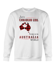 CANADIAN GIRL LIVING IN AUSTRALIA WORLD Crewneck Sweatshirt thumbnail
