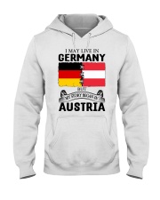 LIVE IN GERMANY BEGAN IN AUSTRIA ROOT WOMEN Hooded Sweatshirt thumbnail