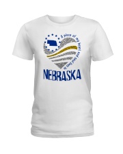 A PIECE OF MY HEART AND SOUL LIVES IN NEBRASKA Ladies T-Shirt front