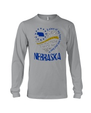 A PIECE OF MY HEART AND SOUL LIVES IN NEBRASKA Long Sleeve Tee tile