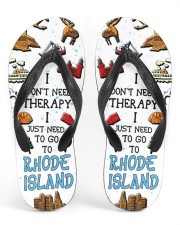 I Just Need To Go To Rhode Island Men's Flip Flops tile
