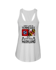LIVE IN TN BUT MY STORY BEGAN IN MARYLAND Ladies Flowy Tank tile
