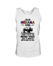 Indiana Girl Just A Mouth With No Filter Unisex Tank tile