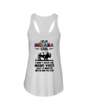 Indiana Girl Just A Mouth With No Filter Ladies Flowy Tank tile