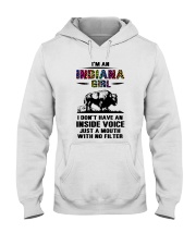 Indiana Girl Just A Mouth With No Filter Hooded Sweatshirt tile