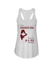 CANADIAN GIRL LIVING IN MAINE WORLD Ladies Flowy Tank thumbnail