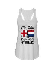 LIVE IN ENGLAND BEGAN IN NETHERLANDS Ladies Flowy Tank thumbnail