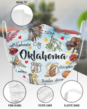 Oklahoma Symbol City 2 Layer Face Mask - Single aos-face-mask-2-layers-lifestyle-front-51