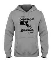 JUST A CALIFORNIA GIRL IN A MASSACHUSETTS WORLD Hooded Sweatshirt thumbnail